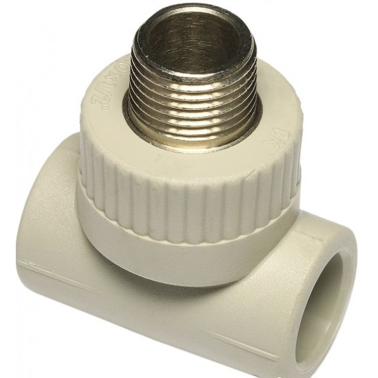 Трійник PP-R 20 x 1/2 РЗ Wavin Ekoplastik