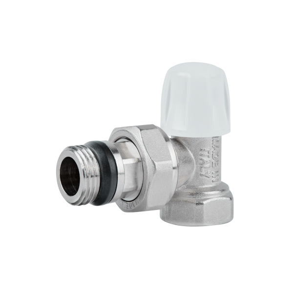 Кран радіаторний Icma 1/2" з антипротіканням кутовий без ручки №805+940