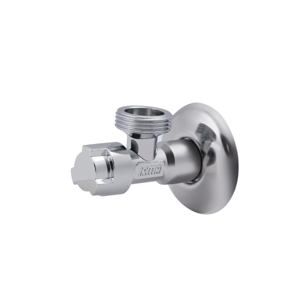 Кран приладовий буксовий Icma 1/2" х 3/4" кутовий №519