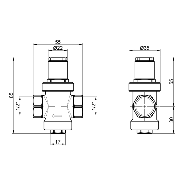 Редуктор Icma 1/2" №248
