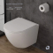 Унітаз підвісний Robin Rimless 490x370x360 мм, White, з сидінням Slim Duroplast/ Soft-close/ Quick Release QT1333046ENRW Qtap