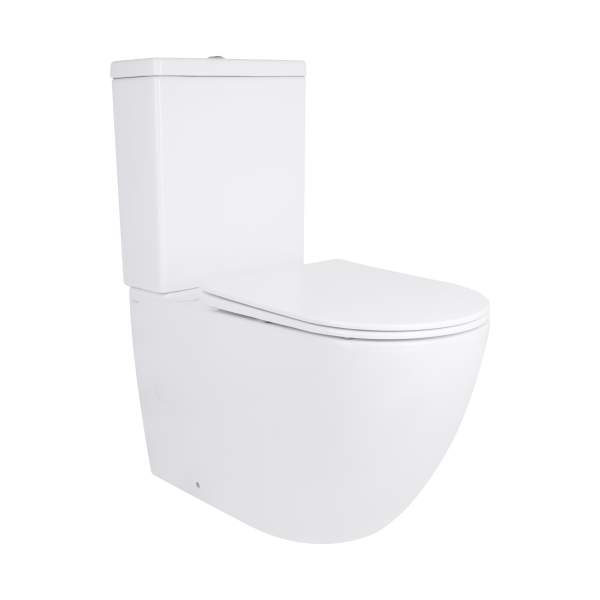 Унітаз підлоговий Jay 680×370×815 мм, White, з сидінням Slim Duroplast/ Soft-close/ Quick Release QT07222176W Qtap