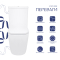 Унітаз підлоговий Jay 680×370×815 мм, White, з сидінням Slim Duroplast/ Soft-close/ Quick Release QT07222176W Qtap