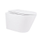 Унітаз підвісний Swan Rimless 520х360х320 мм, White, з сидінням Slim Duroplast/ Soft-close/ Quick Release QT16335178W Qtap