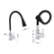 Змішувач для кухні Lidz Aria 015F31 з гнучким виливом (k35) LDARI015F31BNK31872 Black / Nickel