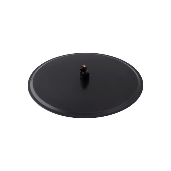 Лійка для верхнього душу Qtap Hlavova 400 мм округла QTHLAS400O1ZBB Black Matt