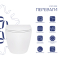 Унітаз підвісний Robin Rimless 575x360x360 мм, White, з сидінням Slim Duroplast/ Soft-close/ Quick Release QT13332141ERW Qtap