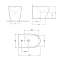 Біде підлогове Robin 565x360x405 мм, Matt Black QT13442141CMB Qtap