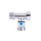 Кран приладовий кульовий SD Plus 1/2" х 3/4" х 1/2" ЗЗВ SD186W152015