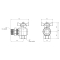 Кран кутовий з американкою Thermo Alliance Standart 3/4" ВЗ" метелик" SD222W20