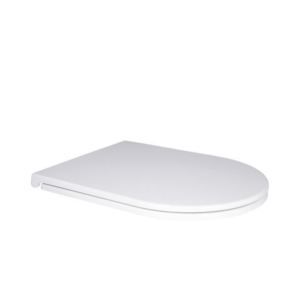 Сидіння для унітаза (Robin, Scorpio) 465x365x50 мм, White, з мікроліфтом, Slim Duroplast, Quick Release QT99HY2049W Qtap