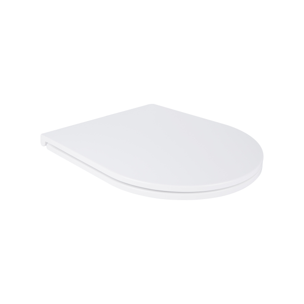 Сидіння для унітаза (Robin, Aries) 430x360x50 мм, White, з мікроліфтом, Slim Duroplast, Quick Release QT99HXU13W Qtap