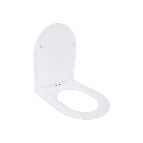 Сидіння для унітаза (Robin, Aries) 430x360x50 мм, White, з мікроліфтом, Slim Duroplast, Quick Release QT99HXU13W Qtap