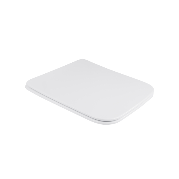 Сидіння для унітаза (Kalao) 345х445х45 мм, White, з мікроліфтом, Slim Duroplast, Quick Release QT08991213AW Qtap