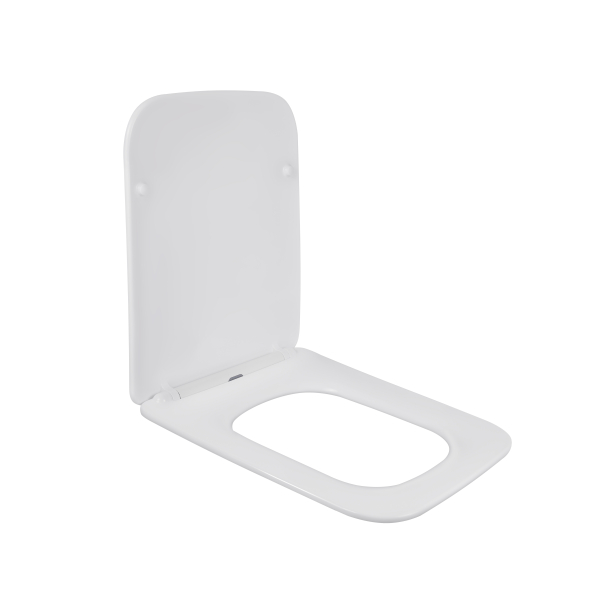 Сидіння для унітаза (Kalao) 345х445х45 мм, White, з мікроліфтом, Slim Duroplast, Quick Release QT08991213AW Qtap