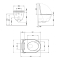 Унітаз підвісний Robin Ultra Quiet 490x365x325 мм, White, з сидінням Slim Duroplast/ Soft-close/ Quick Release QT13332381АSW Qtap