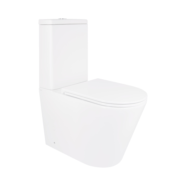 Унітаз підлоговий Scorpio Ultra Quiet 675×365×865 мм, White, з сидінням Slim Duroplast/ Soft-close/ Quick Release QT14222125AUQW Qtap