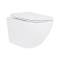 Унітаз підвісний Jay Ultra Quiet 485х360х320 мм, White, з сидінням Slim Duroplast/ Soft-close/ Quick Release QT07335177W Qtap
