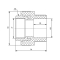 Муфта PPR Blue Ocean 63 x 2" ВР