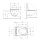 Унітаз підвісний Taurus Ultra Quiet 490х360х380 мм, Matt Black, з сидінням Slim Duroplast/ Soft-close/ Quick Release QT2433084EUQMB Qtap