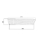 Лійка для верхнього душу Qtap Hlavova 300x200 мм прямокутна QTHLA107BLM45783 Black Matt