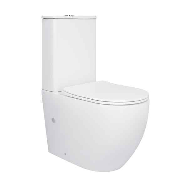 Унітаз підлоговий Robin Ultra Quiet 610360835 мм, White, з сидінням Slim Duroplast/ Soft-close/ Quick Release QT13226089AW Qtap