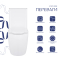 Унітаз підлоговий Robin Ultra Quiet 610360835 мм, White, з сидінням Slim Duroplast/ Soft-close/ Quick Release QT13226089AW Qtap