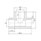 Трійник PPR Blue Ocean 32 x 20 x 32 редукційний