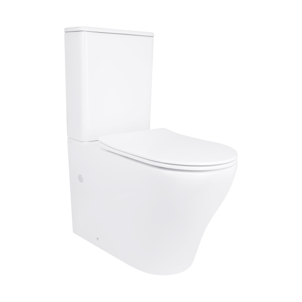 Унітаз підлоговий Virgo Ultra Quiet 660x360x855 мм, White, з сидінням Slim Duroplast/ Soft-close/ Quick Release QT18226092AW Qtap