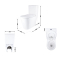 Унітаз-моноблок підлоговий Swan Ultra Quiet 680x360x813 мм, White, з сидінням Slim Duroplast/ Soft-close/ Quick Release QT16226080AW Qtap