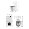 Унітаз підлоговий Freedom Rimless 800x365x870 мм, White, інклюзивний з сидінням Slim Duroplast/ Soft-close/ Quick Release QT22226098W Qtap