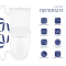 Унітаз підлоговий Grand Ultra Quiet 660x360x800 мм, White, з сидінням Slim Duroplast/ Soft-close/ Quick Release QT26228301W Qtap