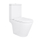 Унітаз підлоговий Dove Rimless 605x370x800 мм, White, з сидінням Slim Duroplast/ Soft-close/ Quick Release QT06228380BW Qtap