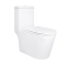 Унітаз-моноблок підлоговий Kolibri Ultra Quiet 690x360x790 мм, White, з сидінням Slim Duroplast/ Soft-close/ Quick Release QT10226380W Qtap