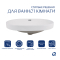Раковина врізна Leo 610x405x185 мм, White, овальна, без донного клапана QT11118014W Qtap