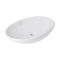Раковина накладна Dove 635x420x150 мм, White, овальна, без донного клапана QT06118168W Qtap