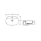 Раковина накладна Scorpio 500x380x120 мм, White, овальна, без донного клапана QT14116533W Qtap