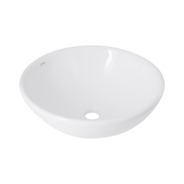 Раковина накладна Owl 400х400х155 мм, White, кругла, без донного клапана QT1911K53WN Qtap