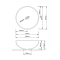 Раковина накладна Owl 400х400х155 мм, White, кругла, без донного клапана QT1911K53WN Qtap