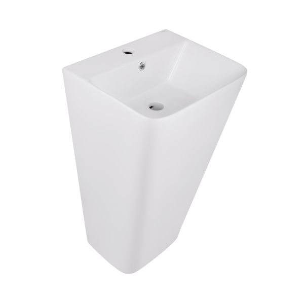 Раковина-моноблок підлогова Tern 440x380x830 мм, White, без донного клапана QT1711G302WN Qtap