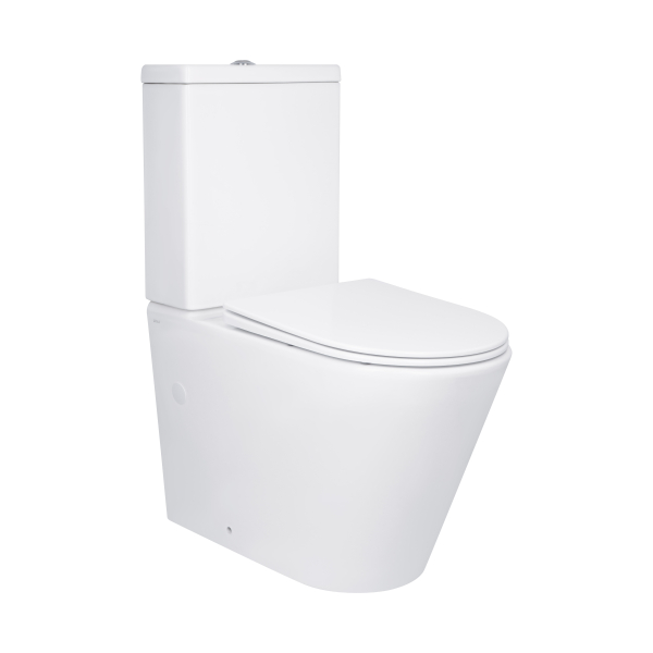 Унітаз підлоговий Swan Ultra Quiet 640x360x835 мм, White, з сидіннмя Slim Duroplast/ Soft-close/ Quick Release QT16222182TW Qtap