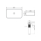 Комплект Qtap Tern: Раковина накладна прамокутна 610x350x135 мм WHITE + Донний клапан PU02