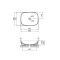 Раковина накладна Cardinal 500х380х140 мм, White, овальна, без донного клапана QT04116302W Qtap