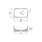 Раковина накладна Cardinal 600х380х140 мм, White, овальна, без донного клапана QT04116257W Qtap