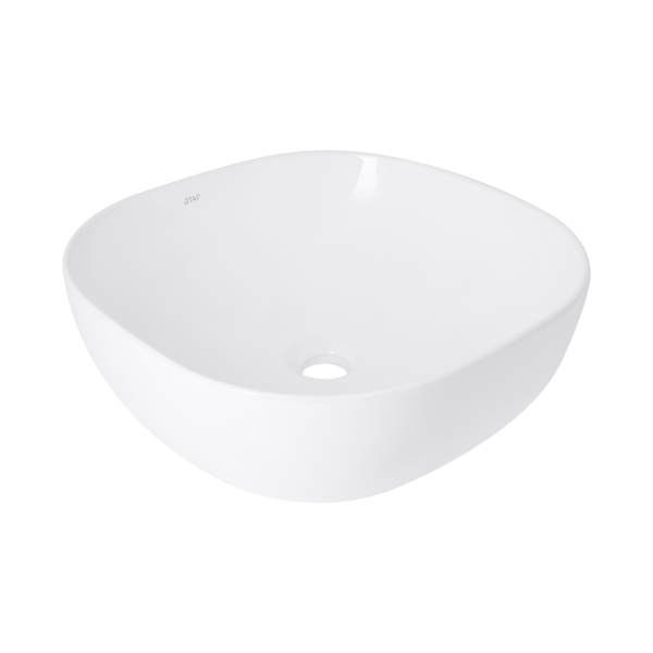 Раковина накладна Kolibri 400х400х140 мм, White, квадратна, без донного клапана QT10116303W Qtap