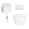 Готове рішення Qtap для ванної кімнати: Унітаз напольний Tern Ultra Quiet QT17223303AW + інсталяція QT0122490S+ клавіша QT0111M08V1384W