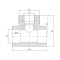 Трійник PPR Blue Ocean 32 x 1/2" x 32 ВР