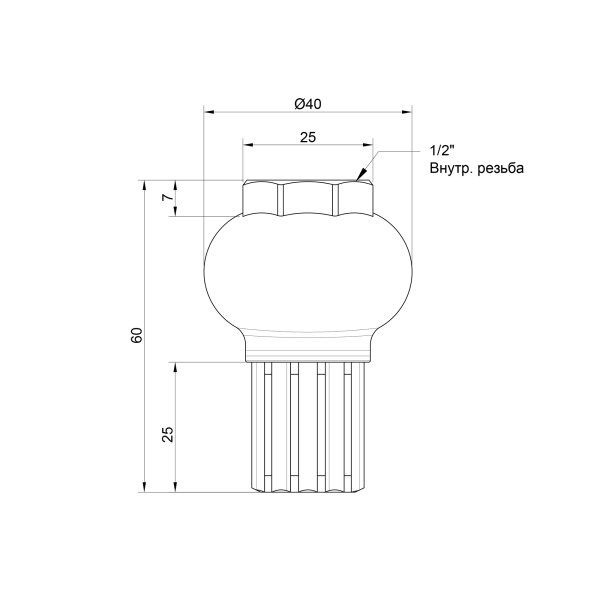 Донний клапан Icma 1/2" №49