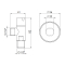Кран приладовий SD Forte 1/2" ручка" коло" SF342W1515