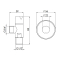 Кран приладовий SD Forte 1/2" х 3/4" ручка" коло" SF342W1520